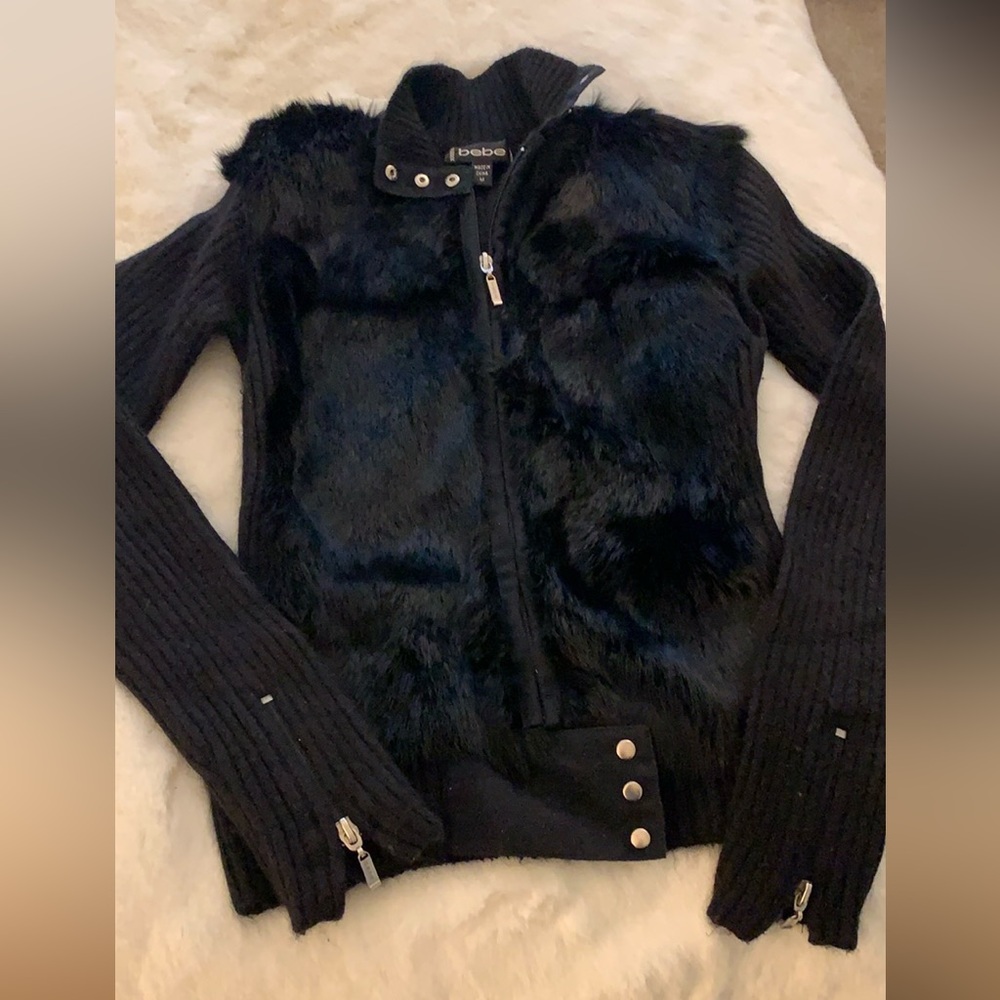 Bebe Fur Sweater: Size Medium